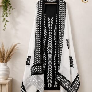 Lata Black & Ivory Suit Set