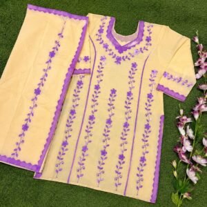 Basanti Yellow Floral Suit Set